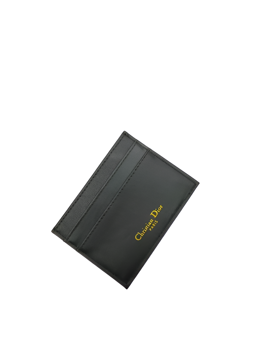 Dior Black Leather Card Holder