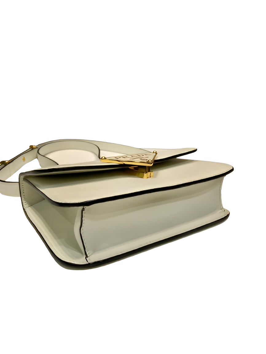 Prada White Leather Crossbody Bag