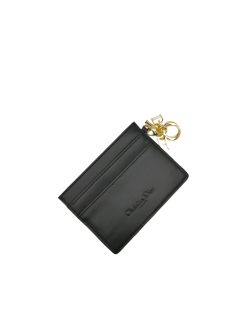 Dior Black Quilted Leather Card Holder