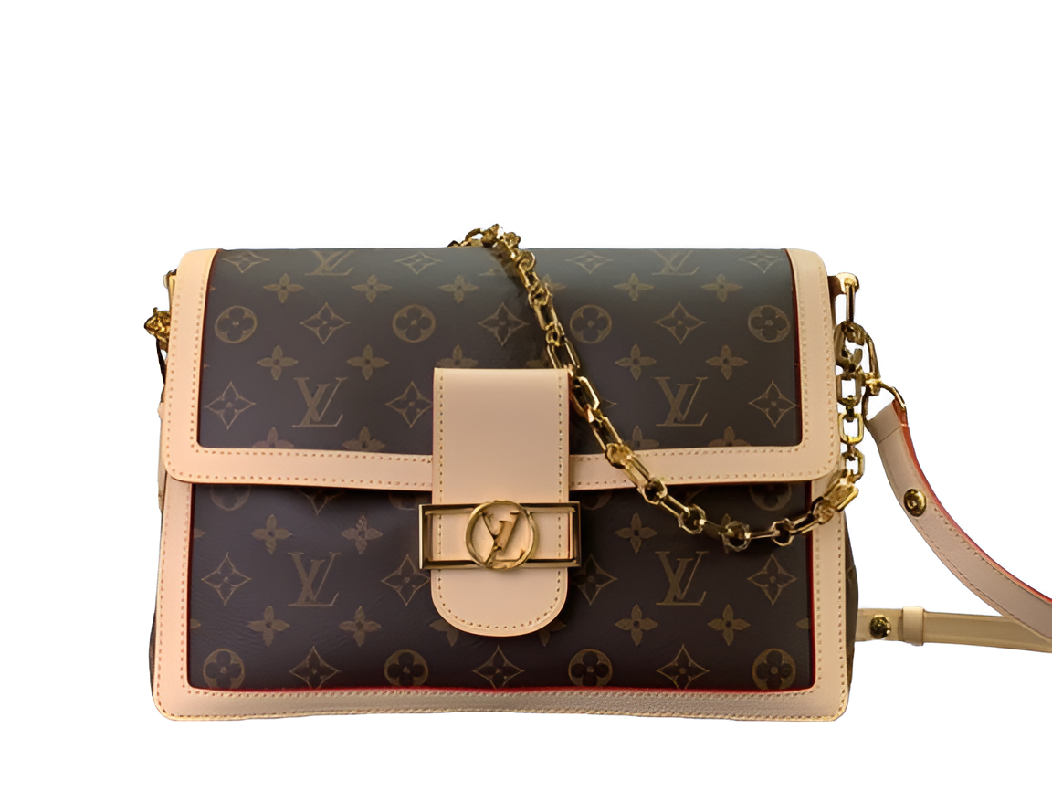 Louis Vuitton-inspired crossbody handbag