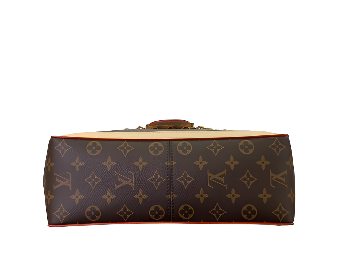 Louis Vuitton-inspired crossbody handbag