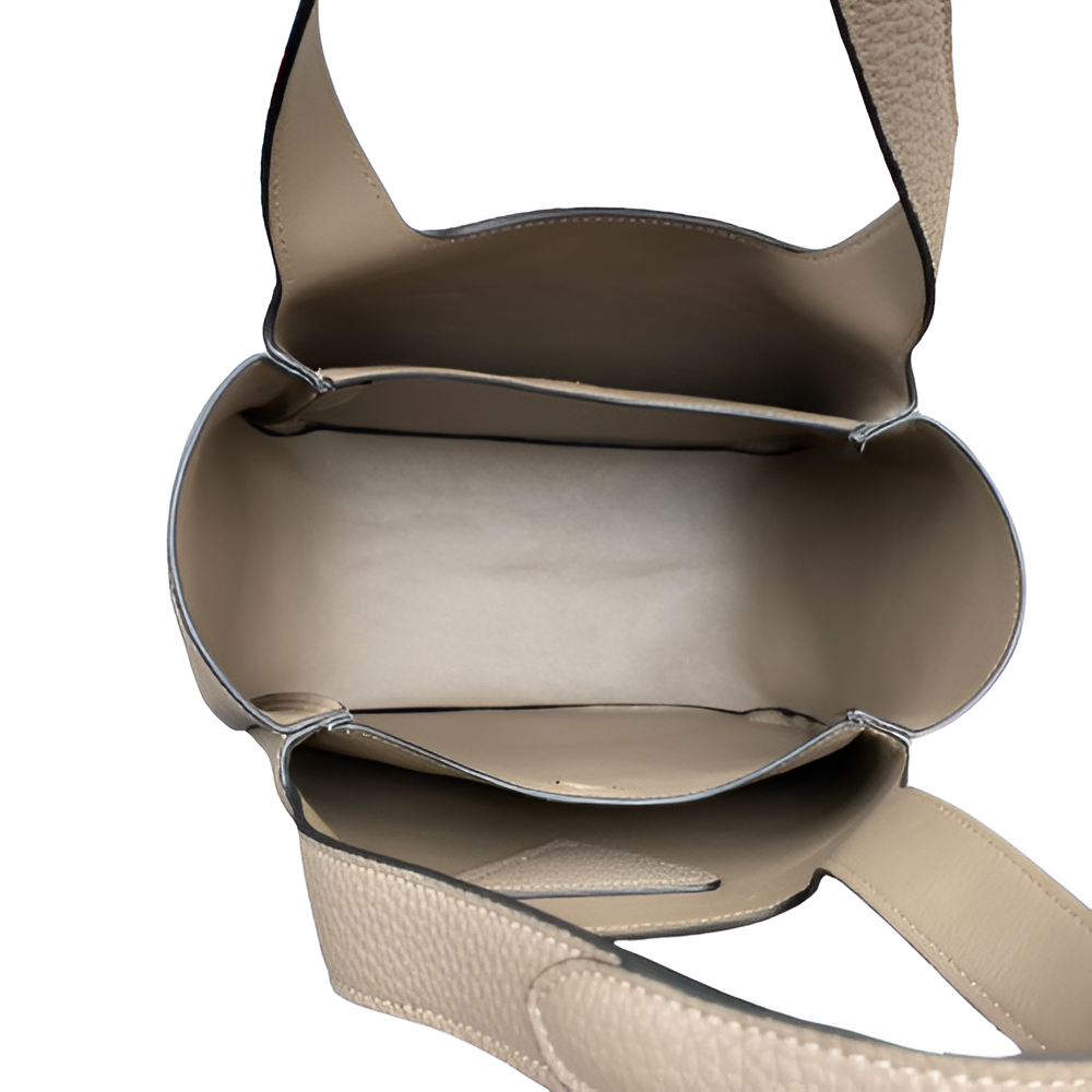 Prada Taupe Leather Tote Bag