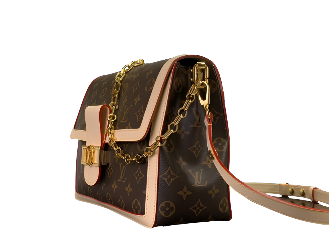 Louis Vuitton-inspired crossbody handbag