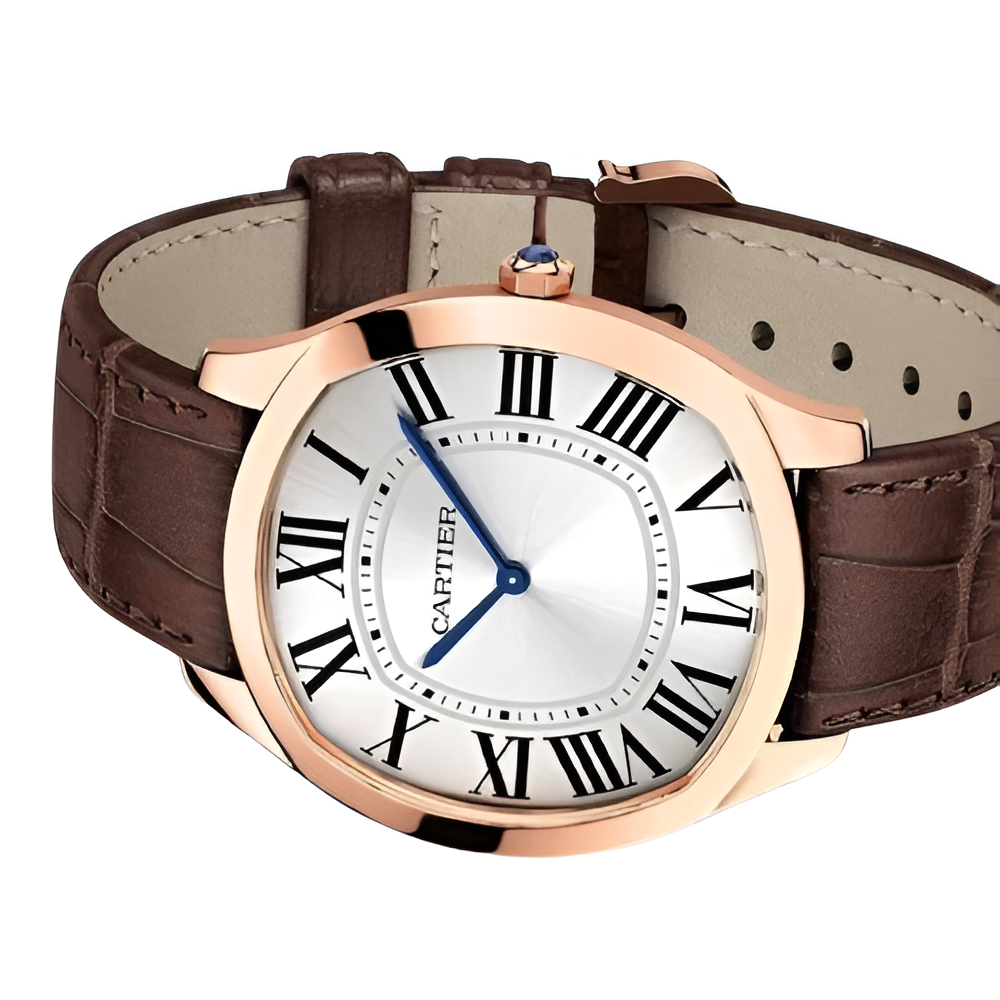 Cartier Drive de Cartier Rose Gold Leather Watch