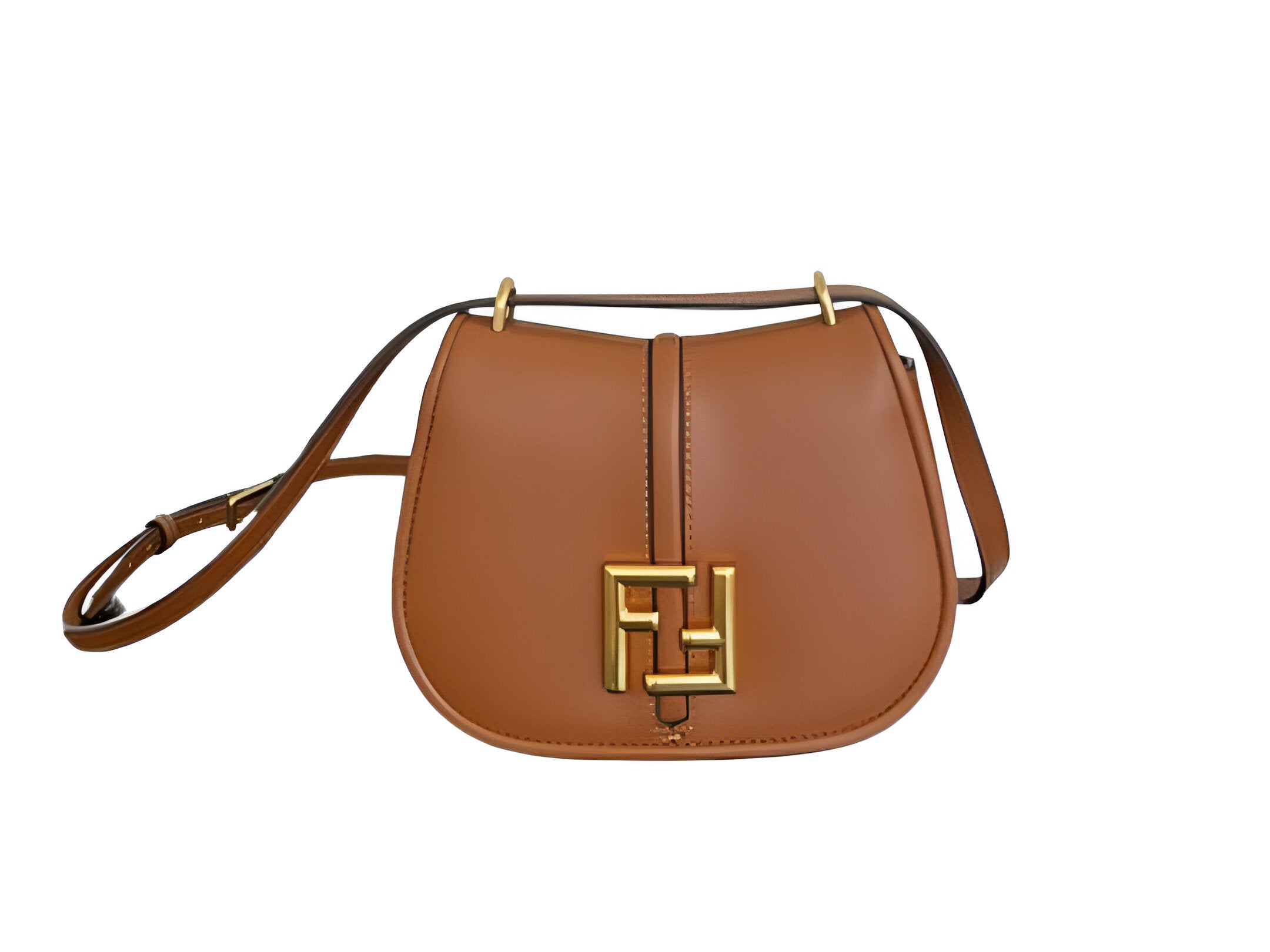 Fendi Tan Leather Crossbody Bag