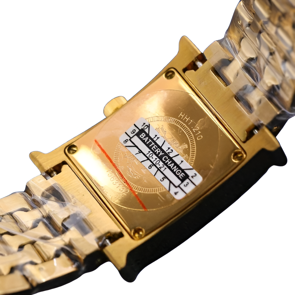 HERMÈS Gold-Plated Bracelet Watch
