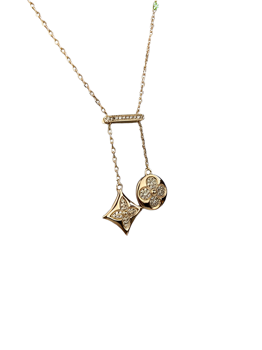 LV Double Charm Pendant Necklace