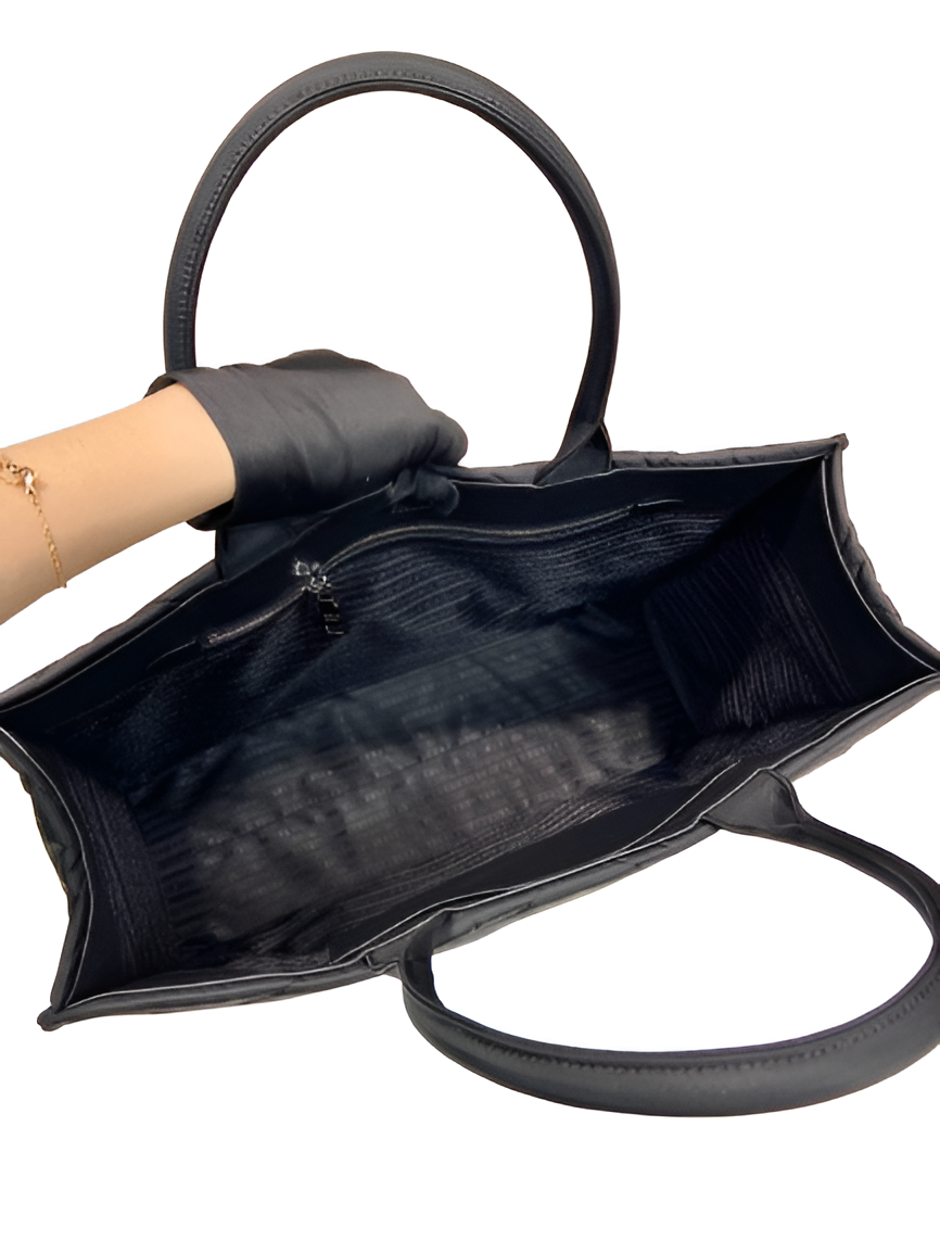 Prada Quilted Nylon Tote Bag