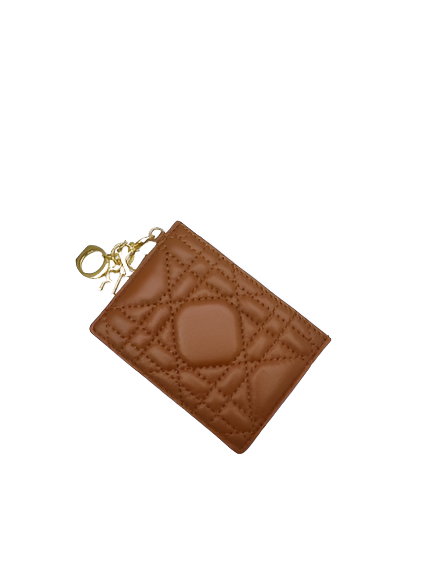 Dior Red Quilted Leather Card Holder