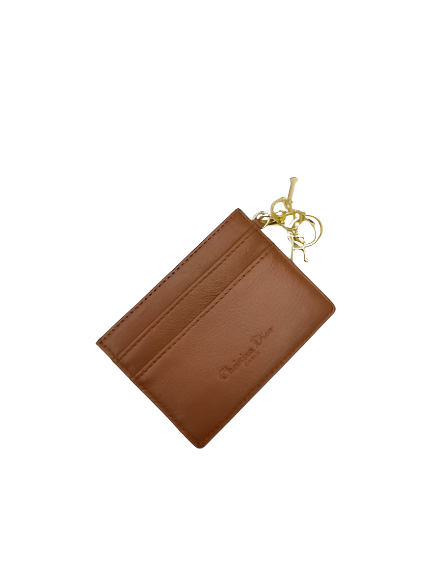 Dior Red Quilted Leather Card Holder