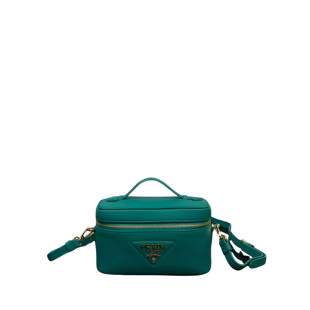 Prada Green Leather Camera Bag