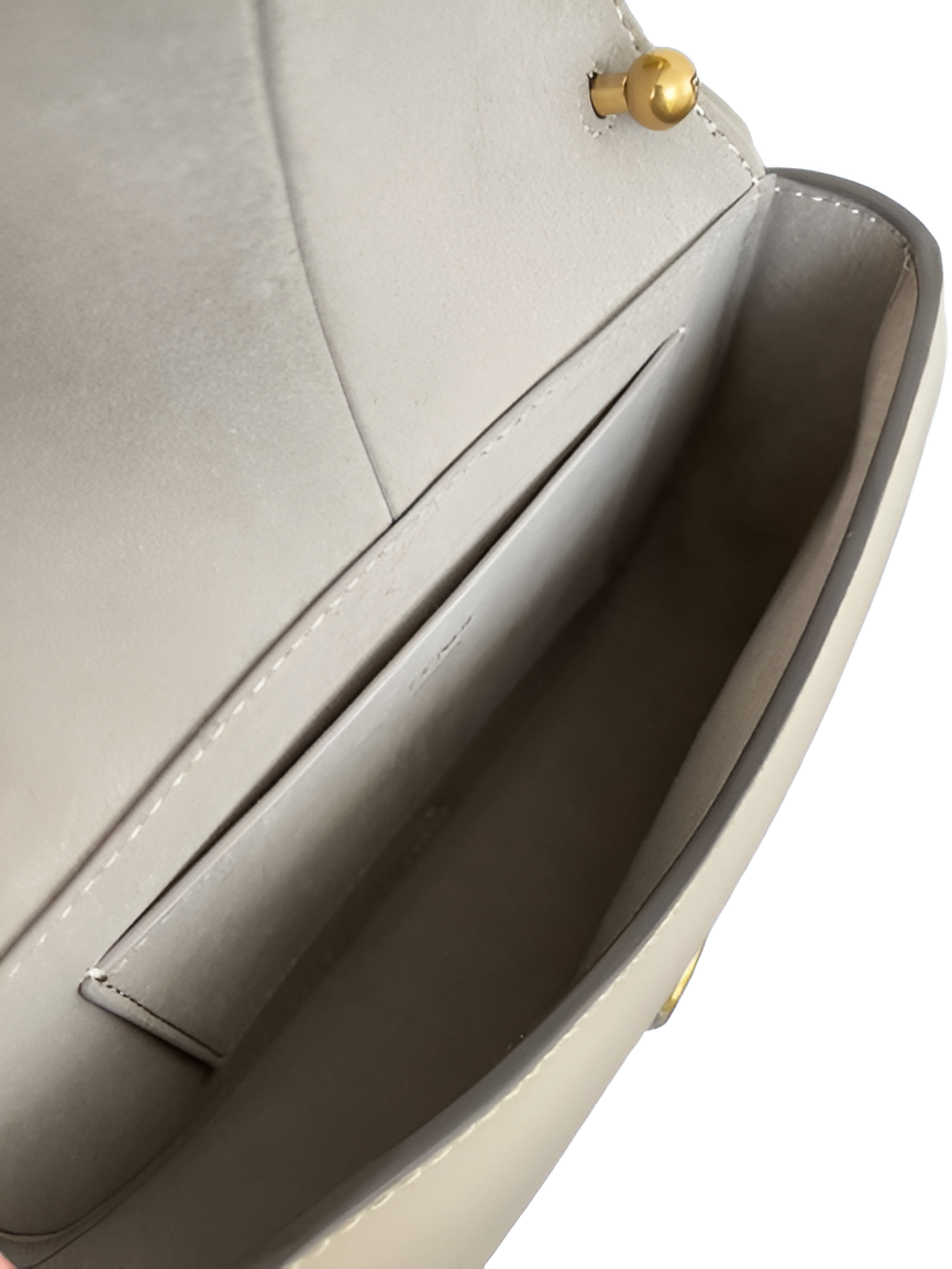 Fendi Grey Leather Crossbody Bag