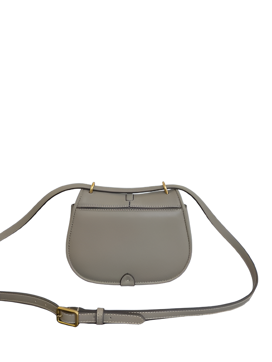 Fendi Grey Leather Crossbody Bag