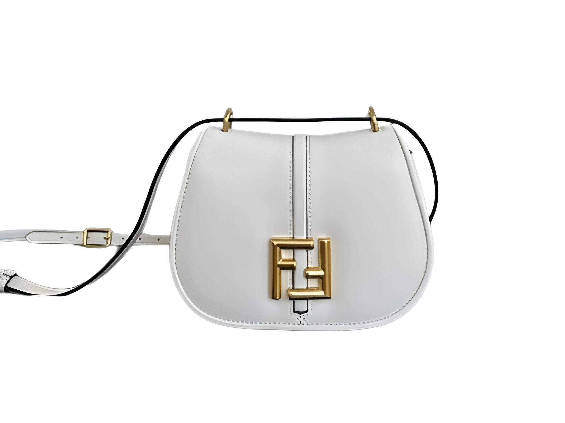 Fendi White Leather Crossbody Bag