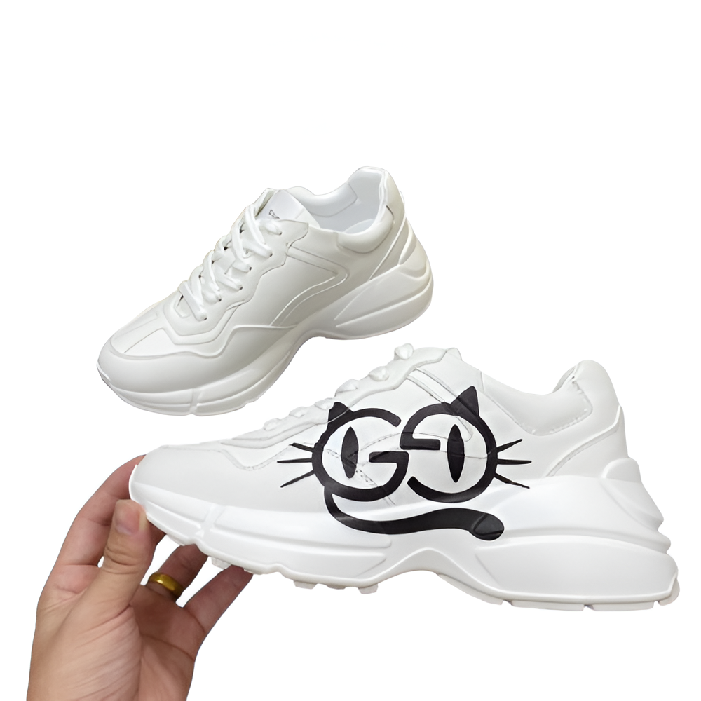 Gucci  Men's Cat Face Rhyton Sneakers