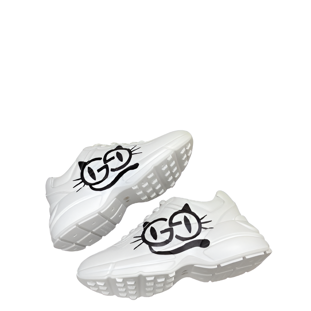 Gucci  Men's Cat Face Rhyton Sneakers
