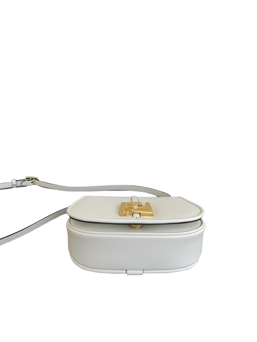 Fendi White Leather Crossbody Bag