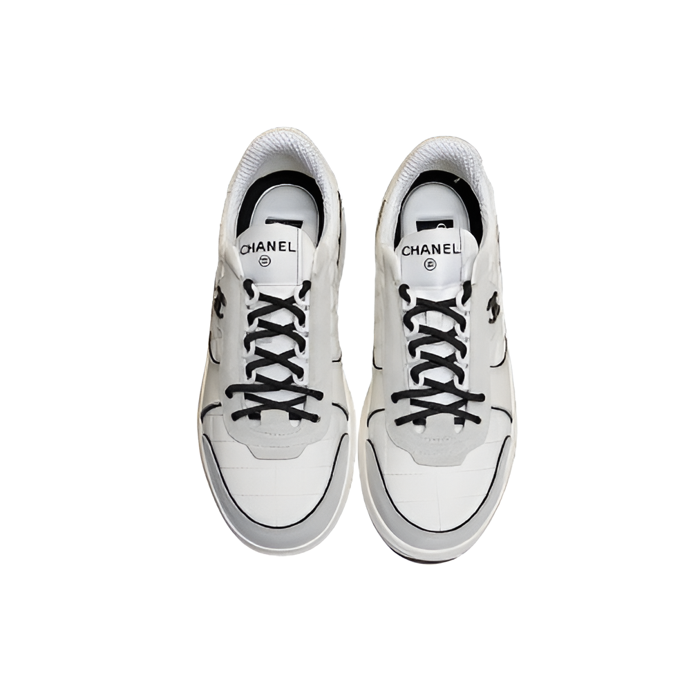 CHANEL Men's Iconic White Sneakers