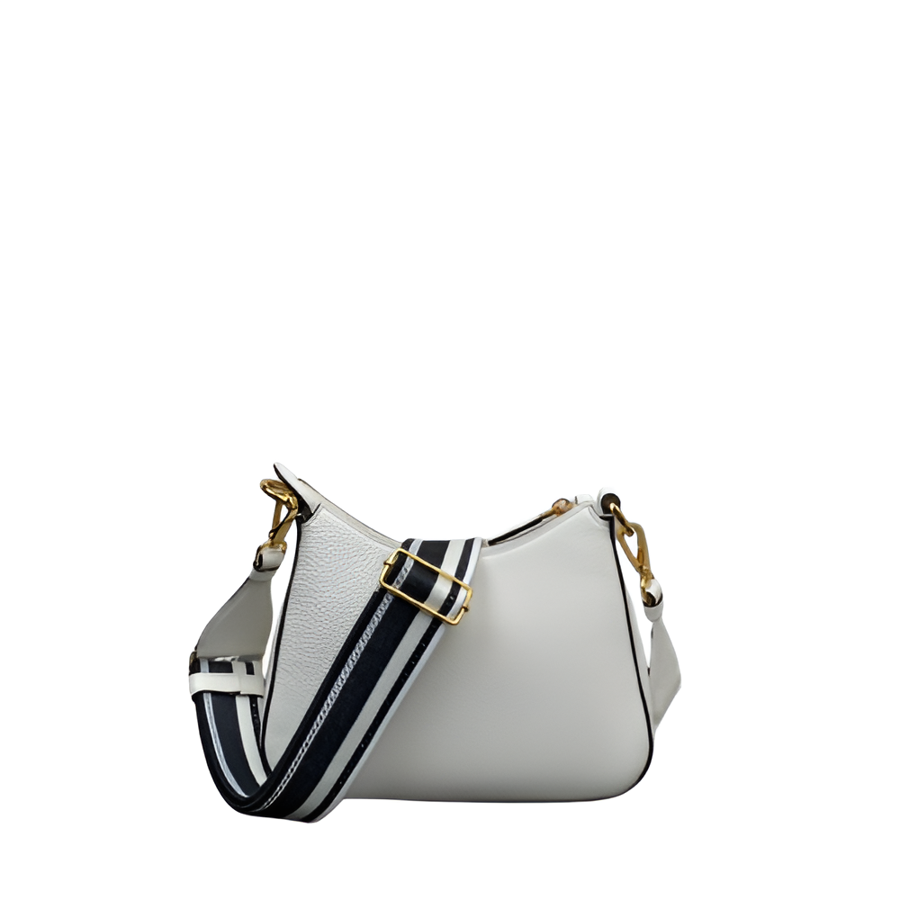 Prada White Leather Crossbody Bag