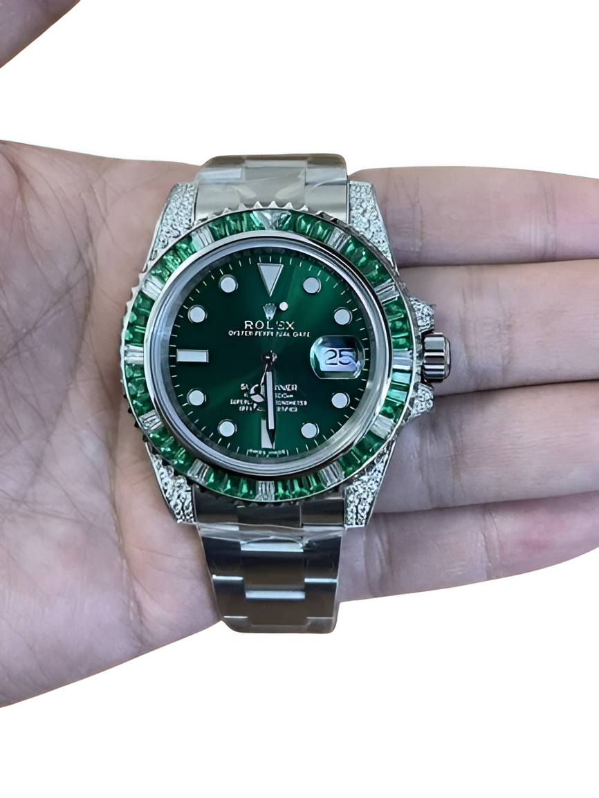 Rolex Submariner Green Dial with Emerald Bezel