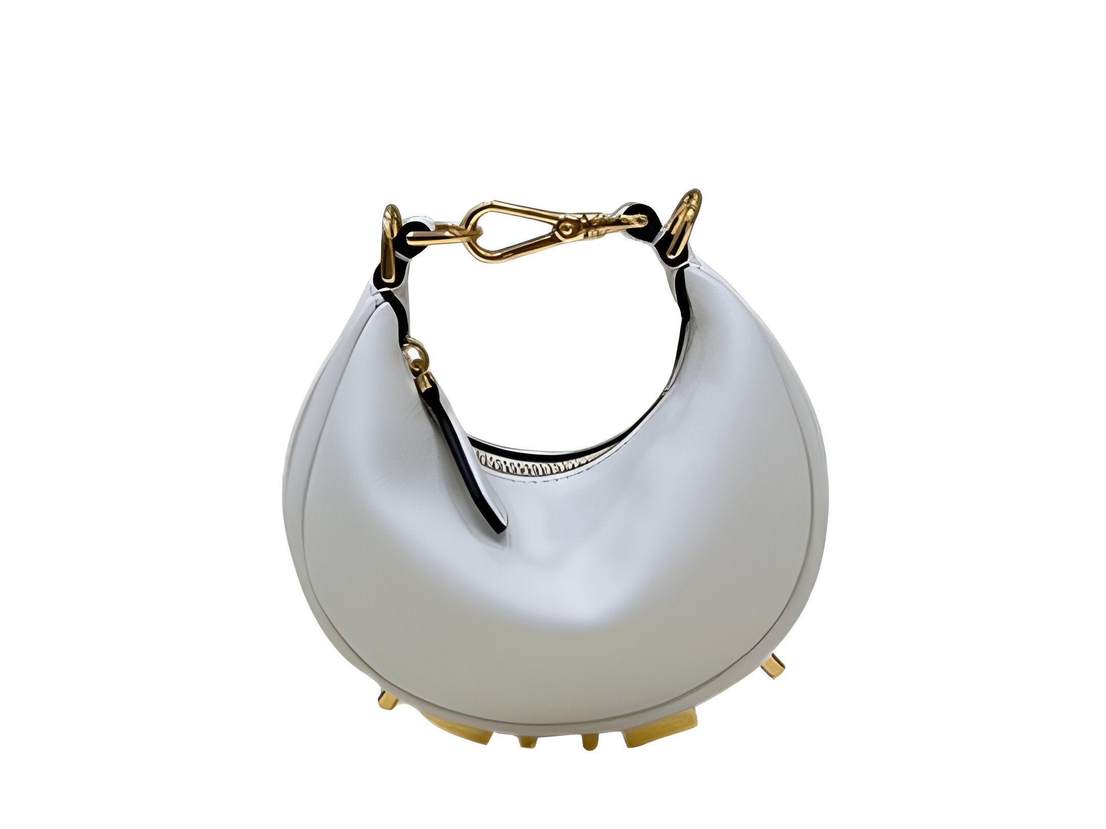 Fendi White Crescent Shoulder Bag