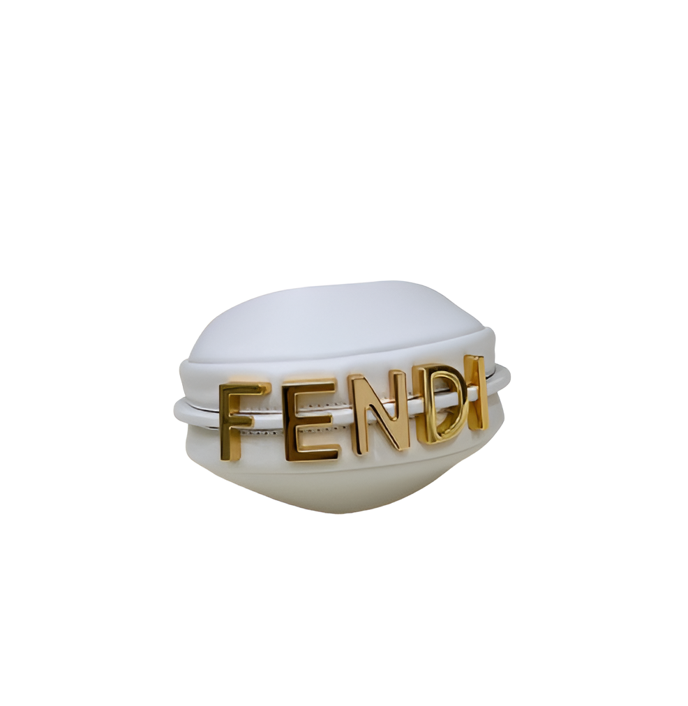 Fendi White Crescent Shoulder Bag