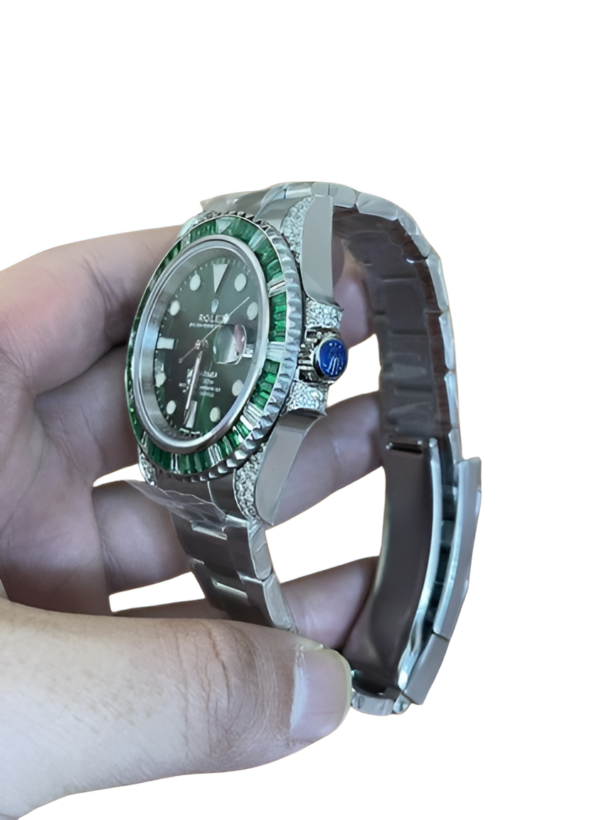 Rolex Submariner Green Dial with Emerald Bezel