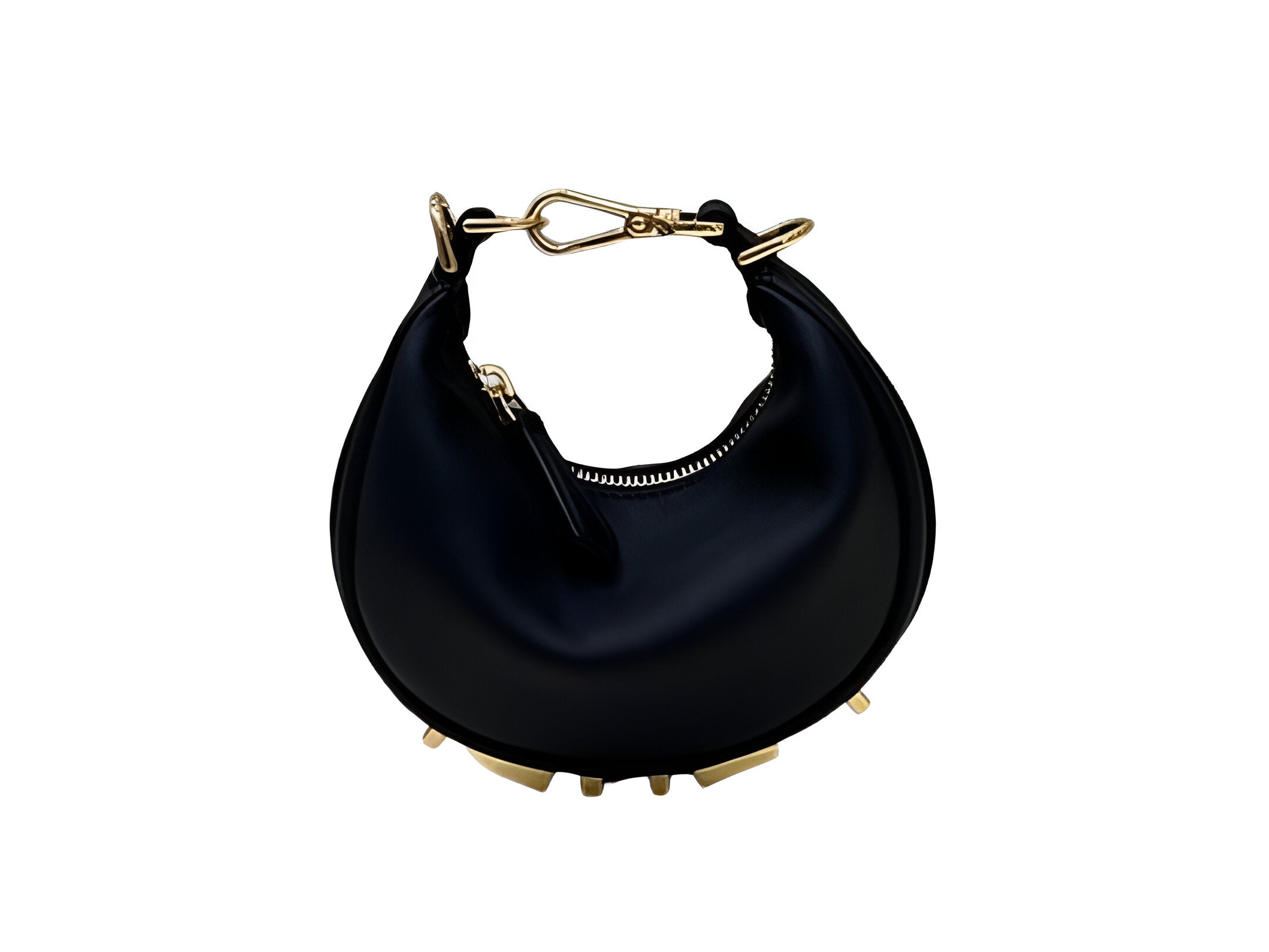 Fendi Black Crescent Shoulder Bag