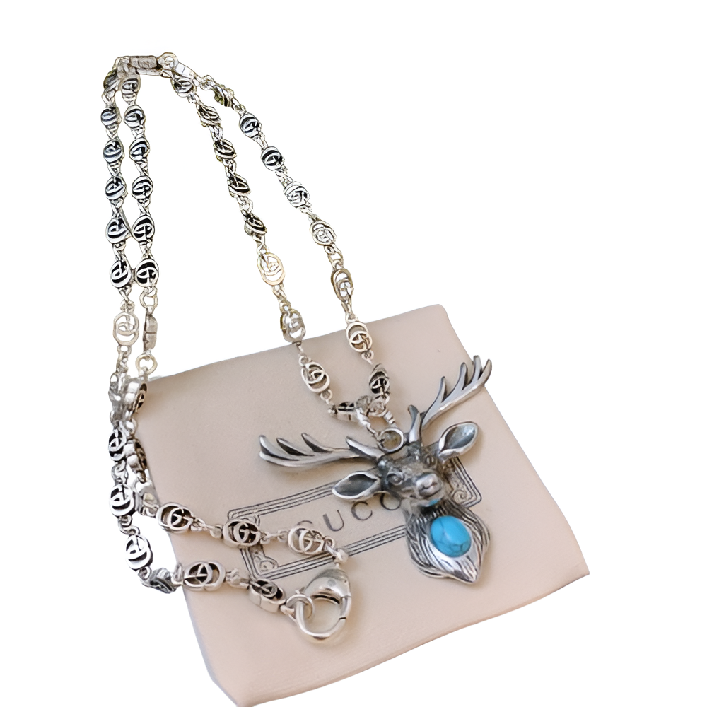 Gucci Deer Pendant Necklace