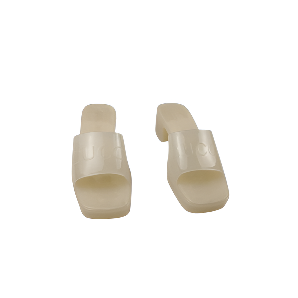 Gucci  Women's Ivory Transparent Slides