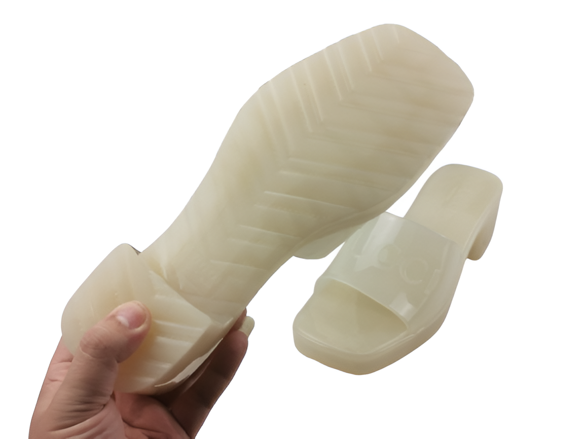 Gucci  Women's Ivory Transparent Slides