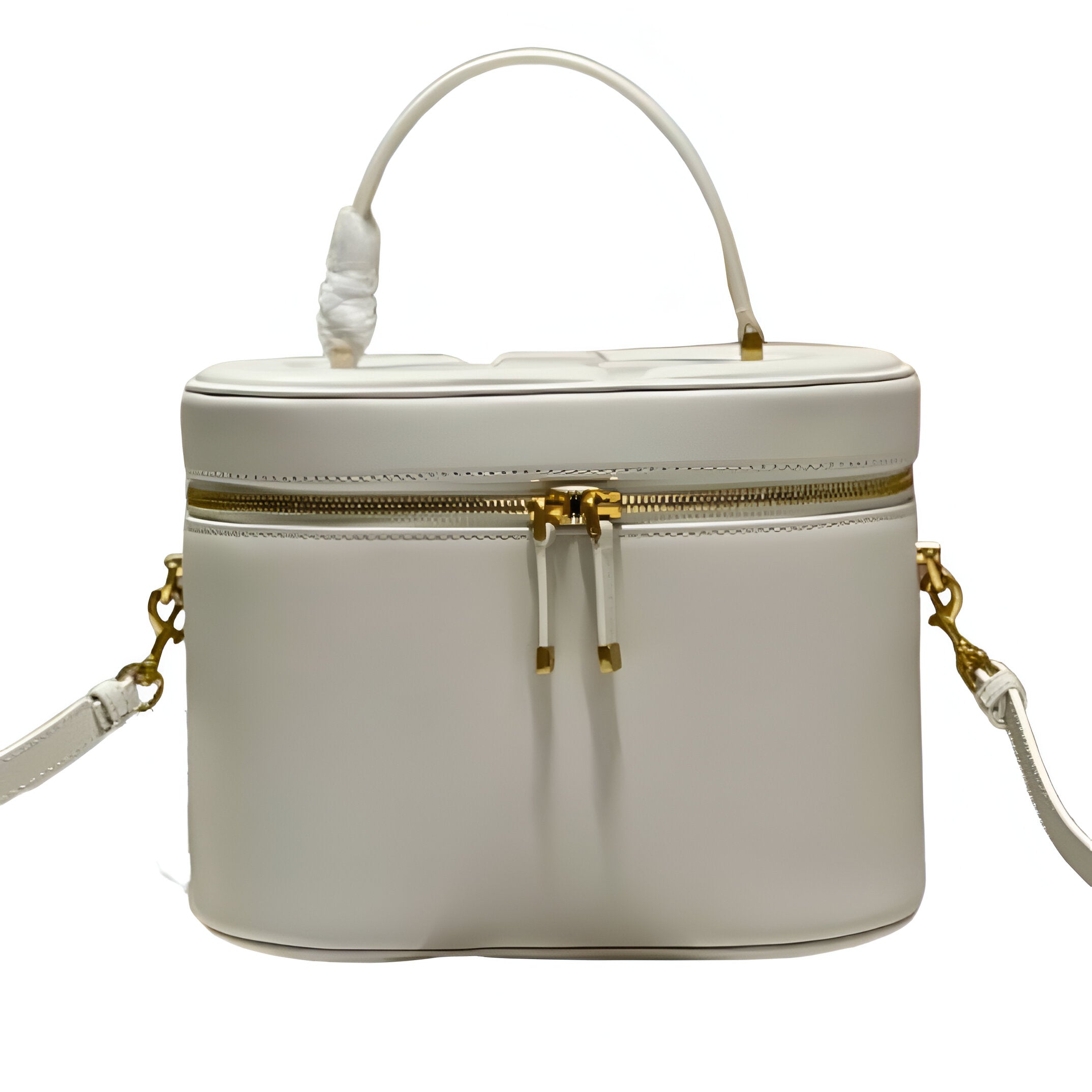 Dior White Vanity Case Bag