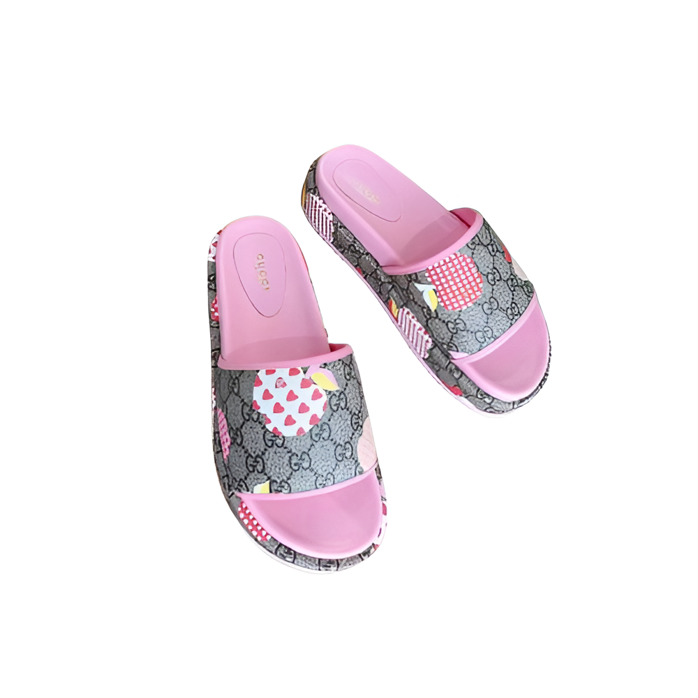 Gucci  Women's Strawberry Print Slides