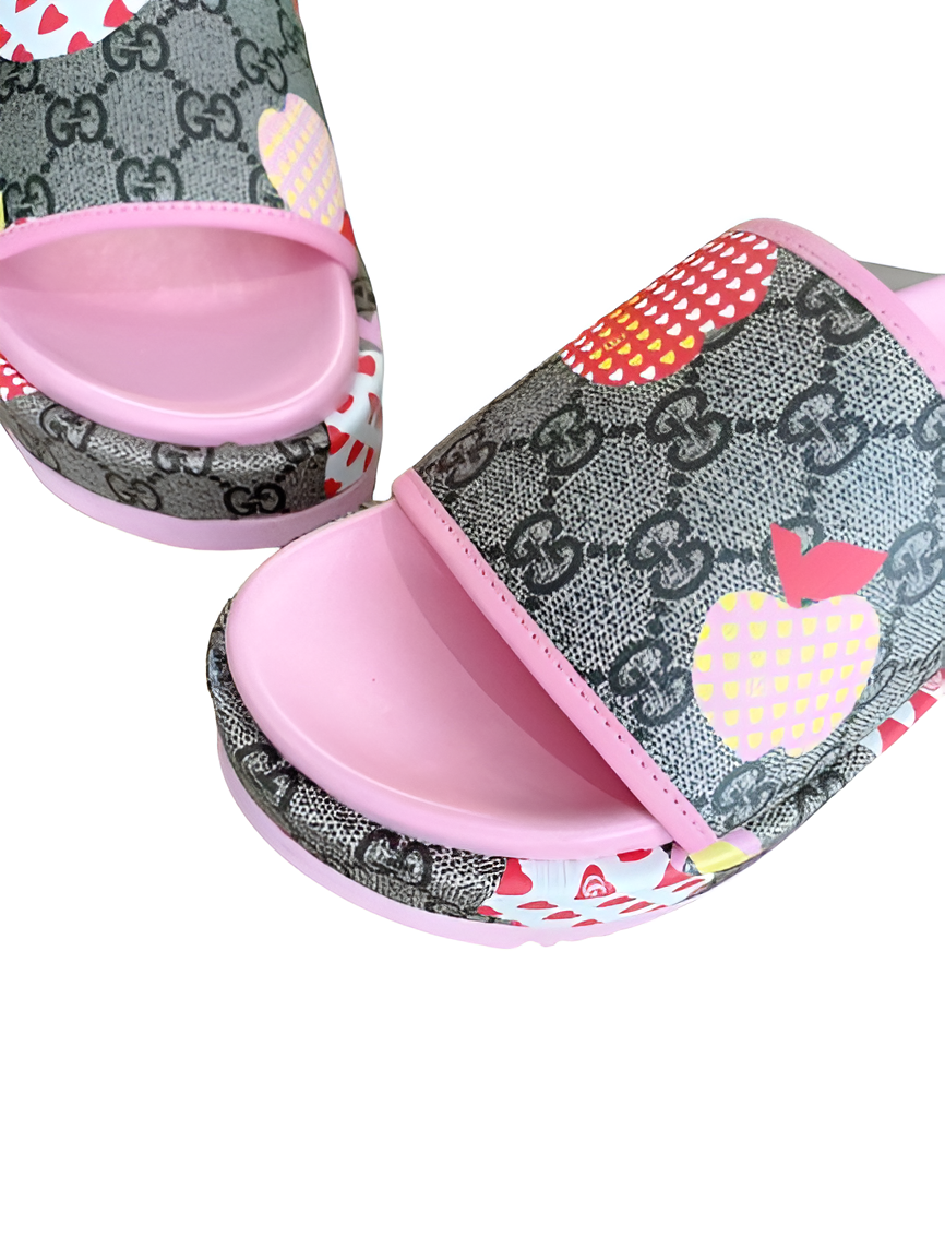 Gucci  Women's Strawberry Print Slides