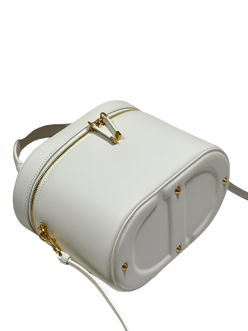 Dior White Vanity Case Bag