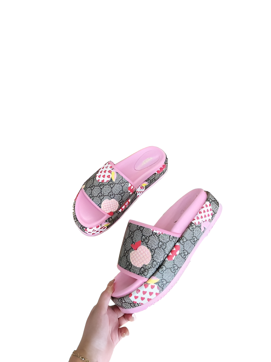 Gucci  Women's Strawberry Print Slides