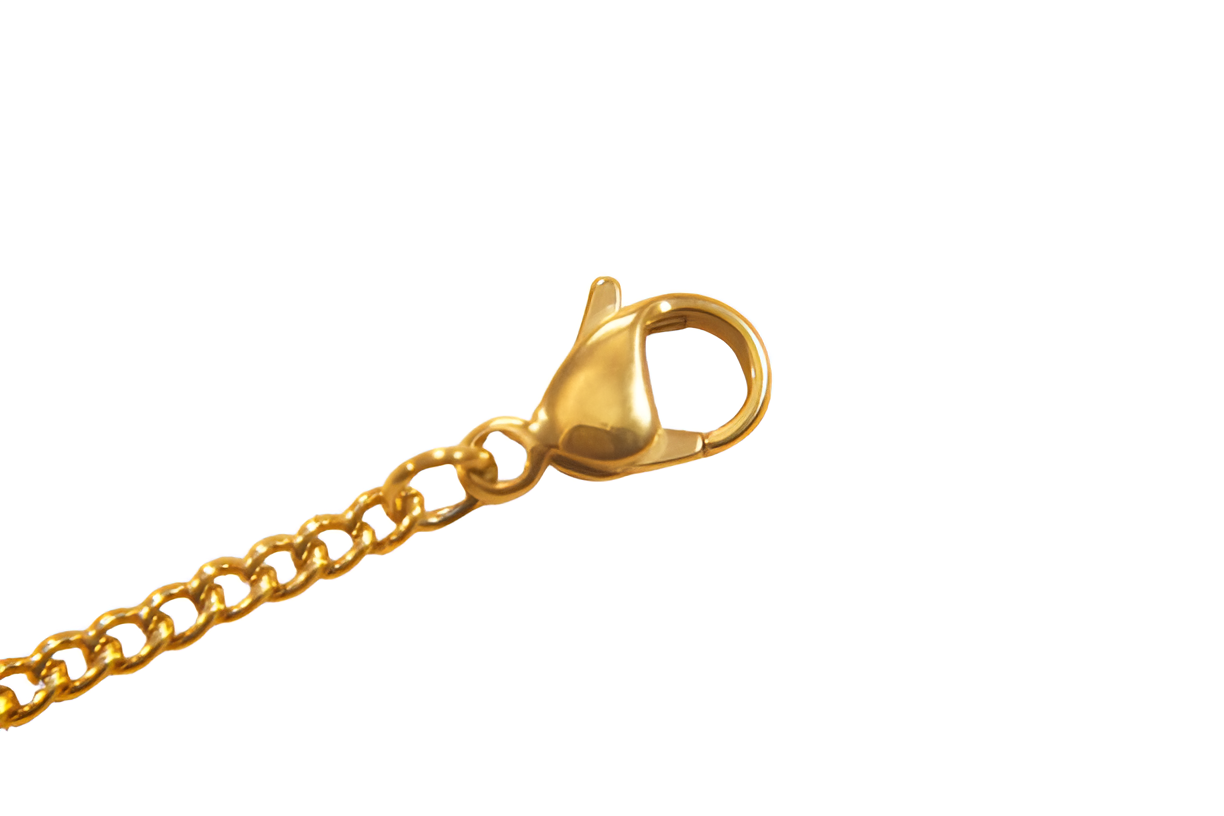 LV Gold Trunk Pendant Necklace