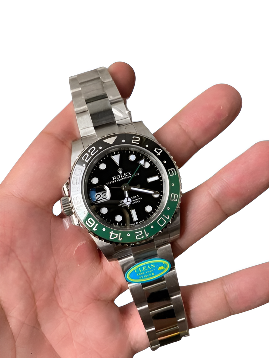 Rolex GMT-Master II Black Dial with Green and Black Bezel