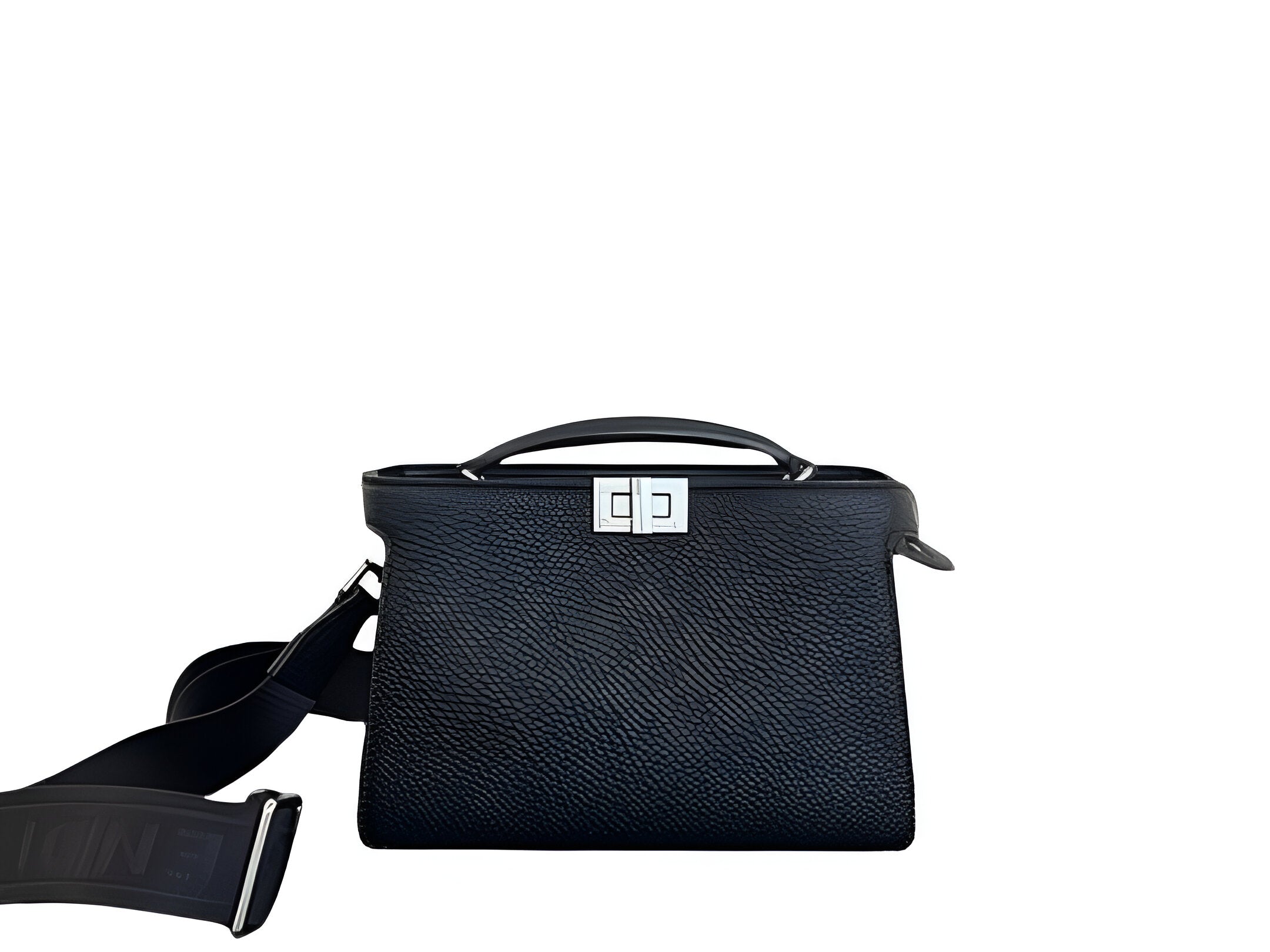 Fendi Textured Leather Box Bag