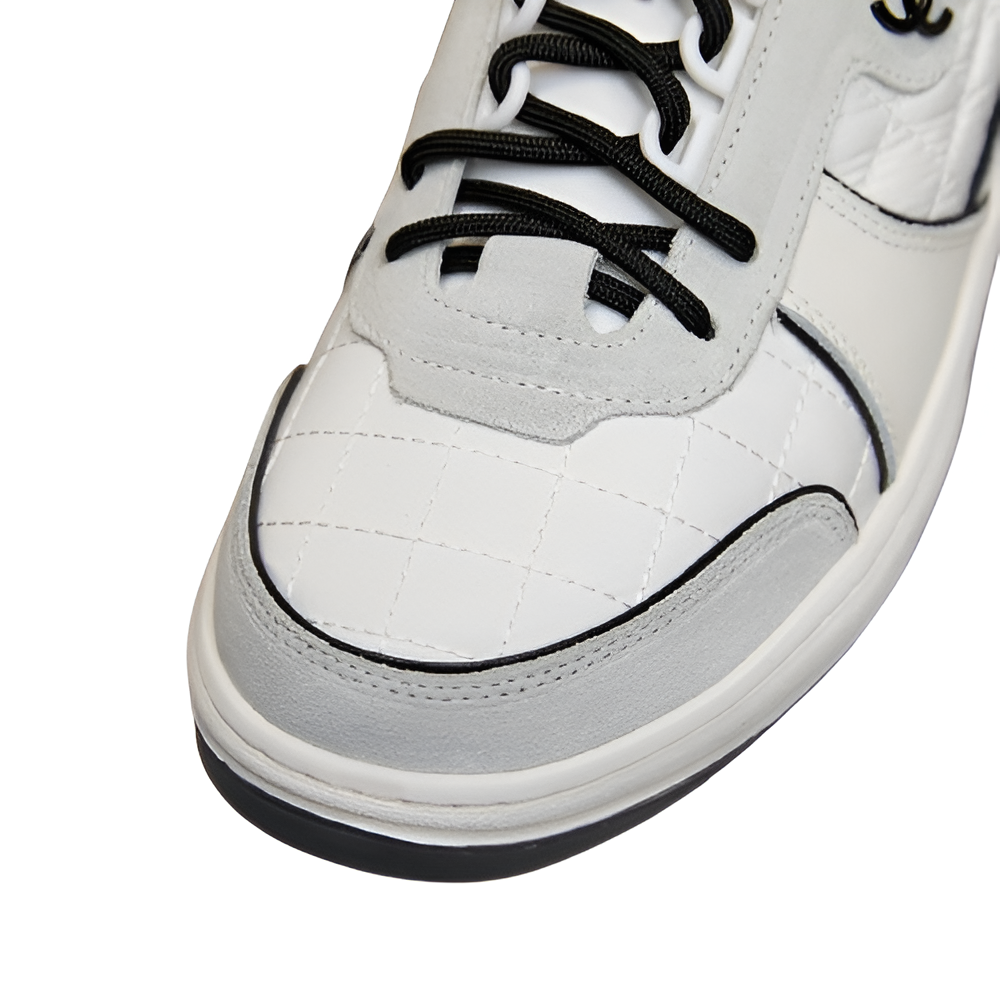 CHANEL Men's Iconic White Sneakers