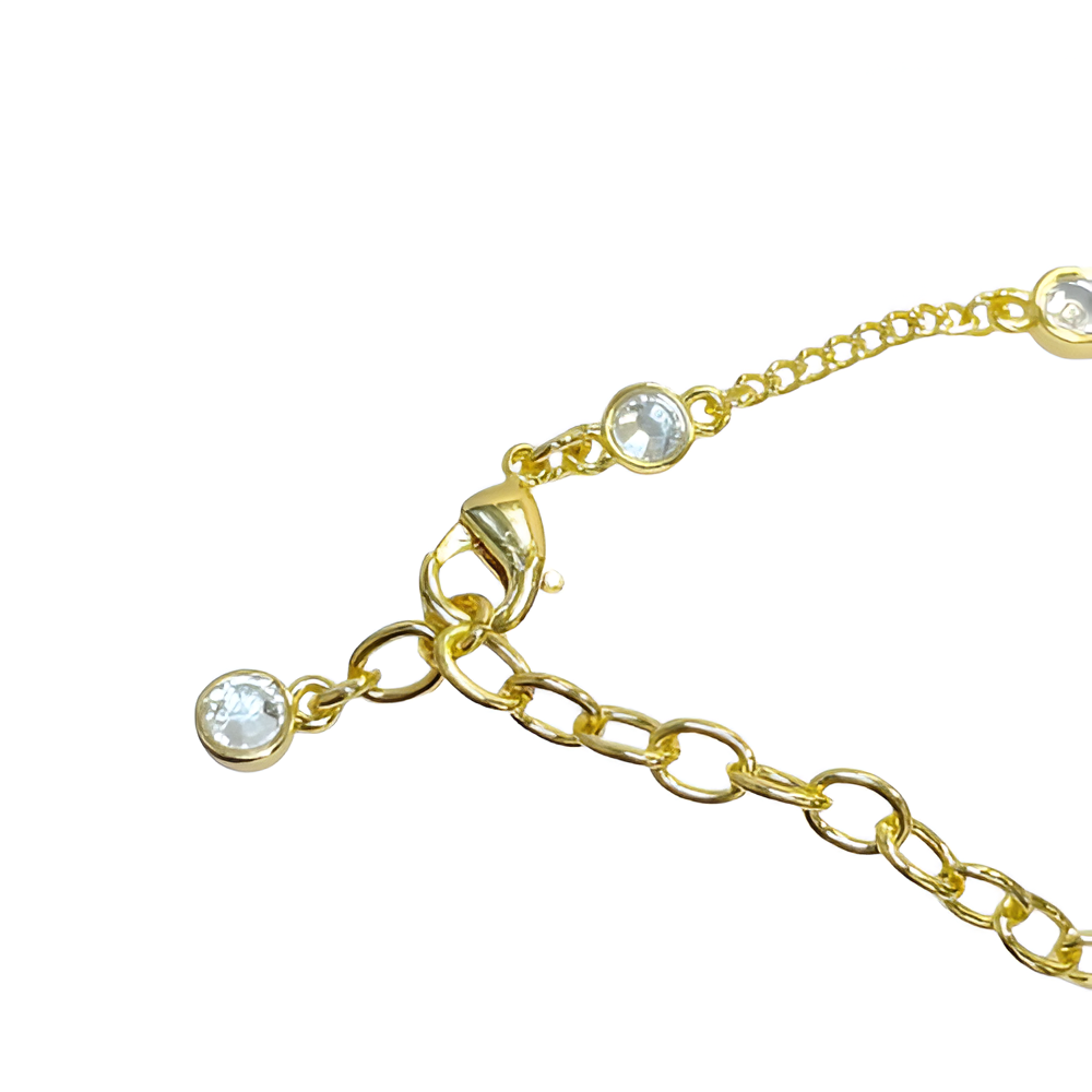 GUCCI Pearl & Gold Charm Bracelet