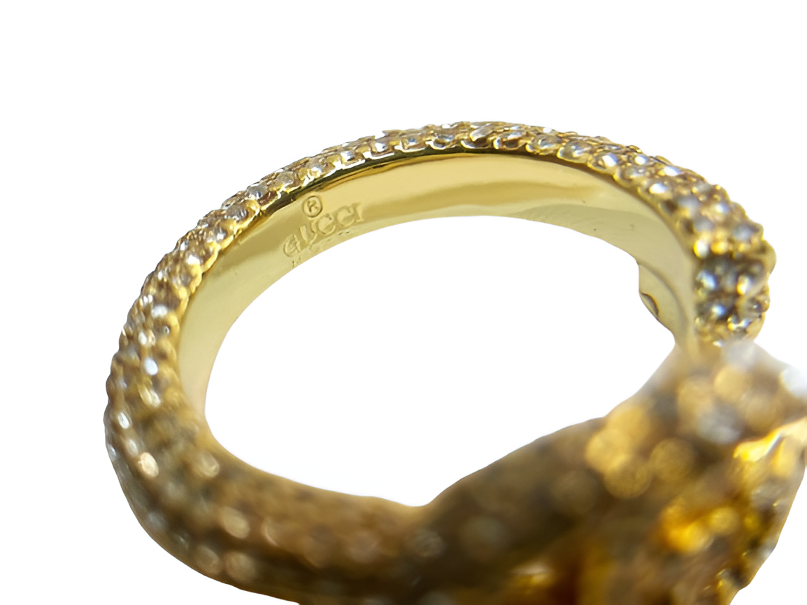 Gucci Panther Gold Ring