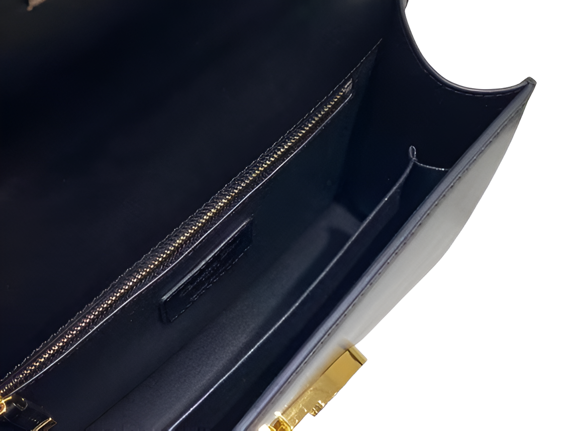 Dior Black Leather Shoulder Bag