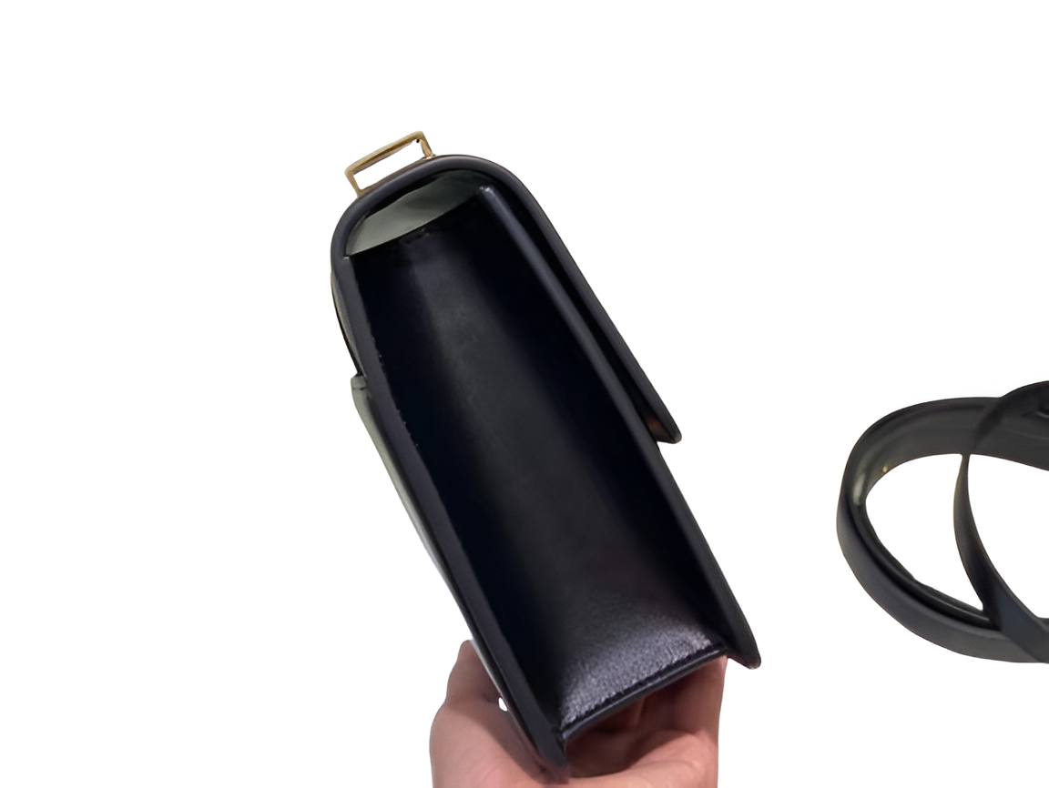 Dior Black Leather Shoulder Bag