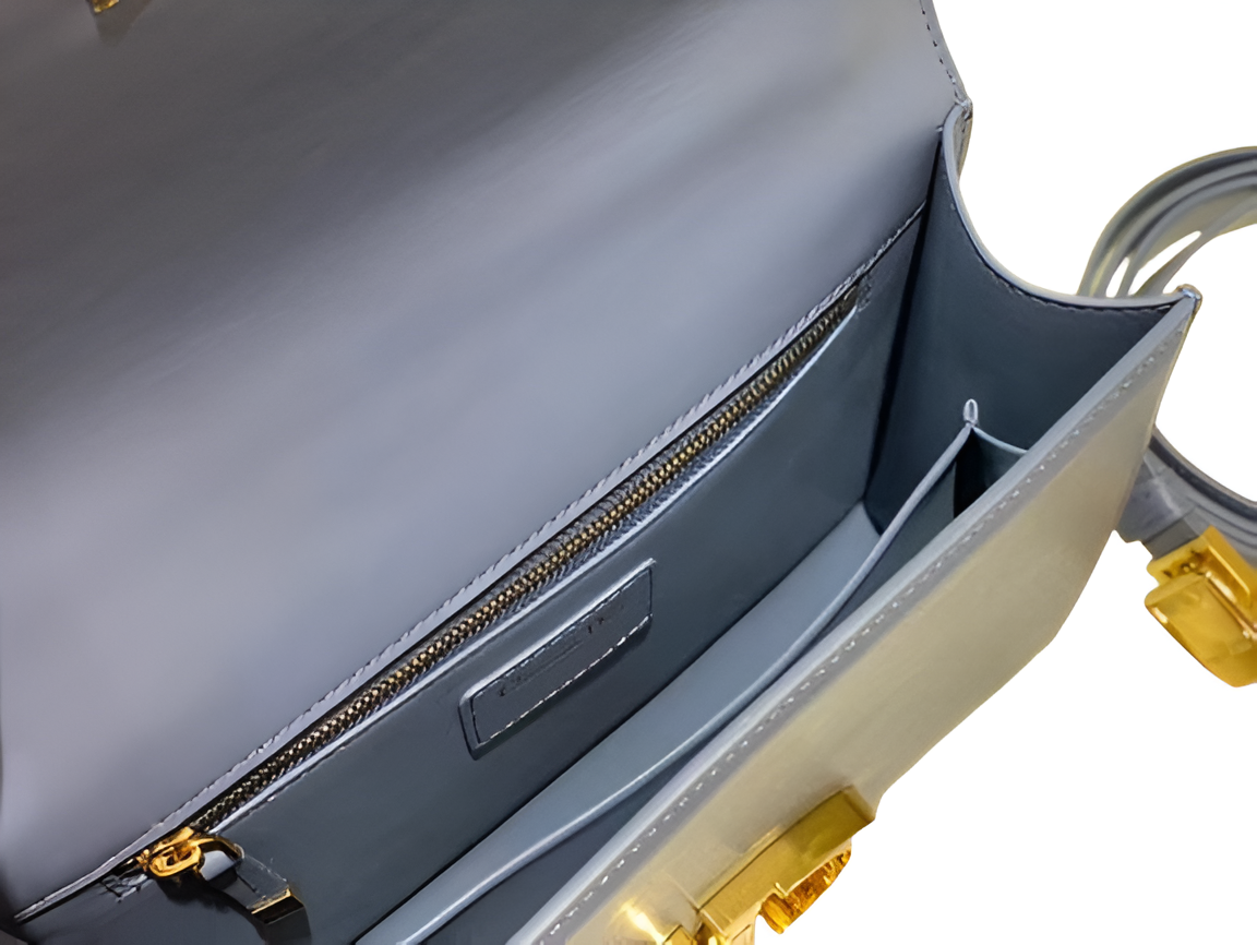 Dior Blue Leather Shoulder Bag