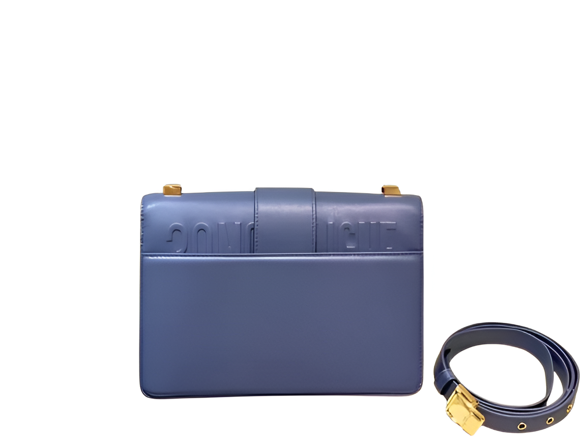 Dior Blue Leather Shoulder Bag