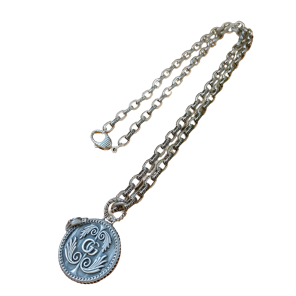 Gucci Vintage Coin Pendant Necklace