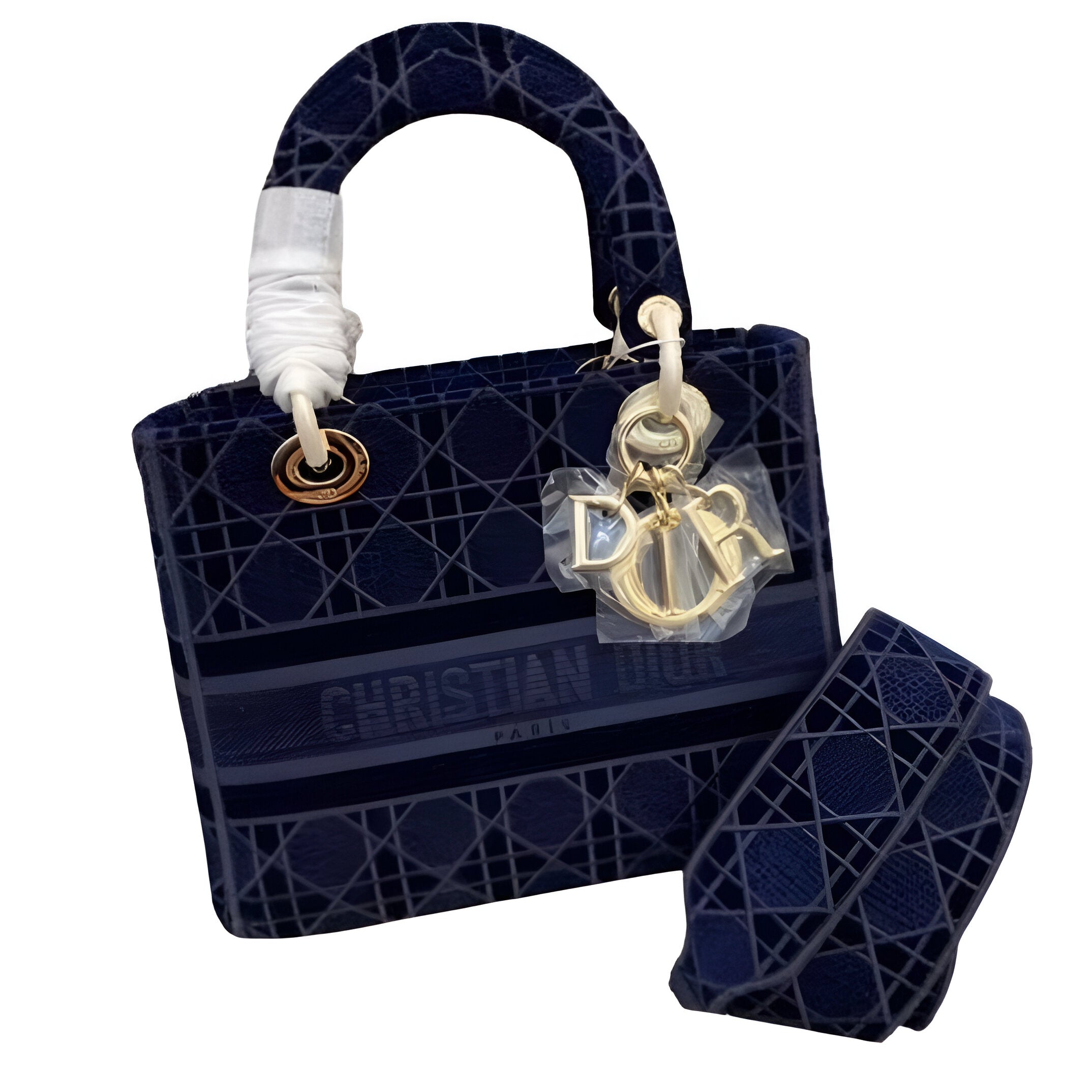 Dior Mini Lady Bag in Blue