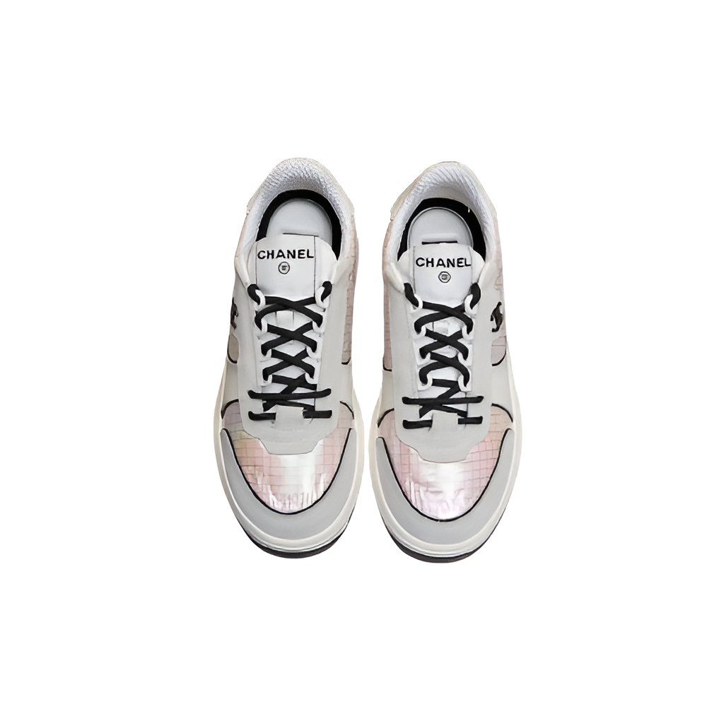 CHANEL Women's Iridescent Pink Sneakers