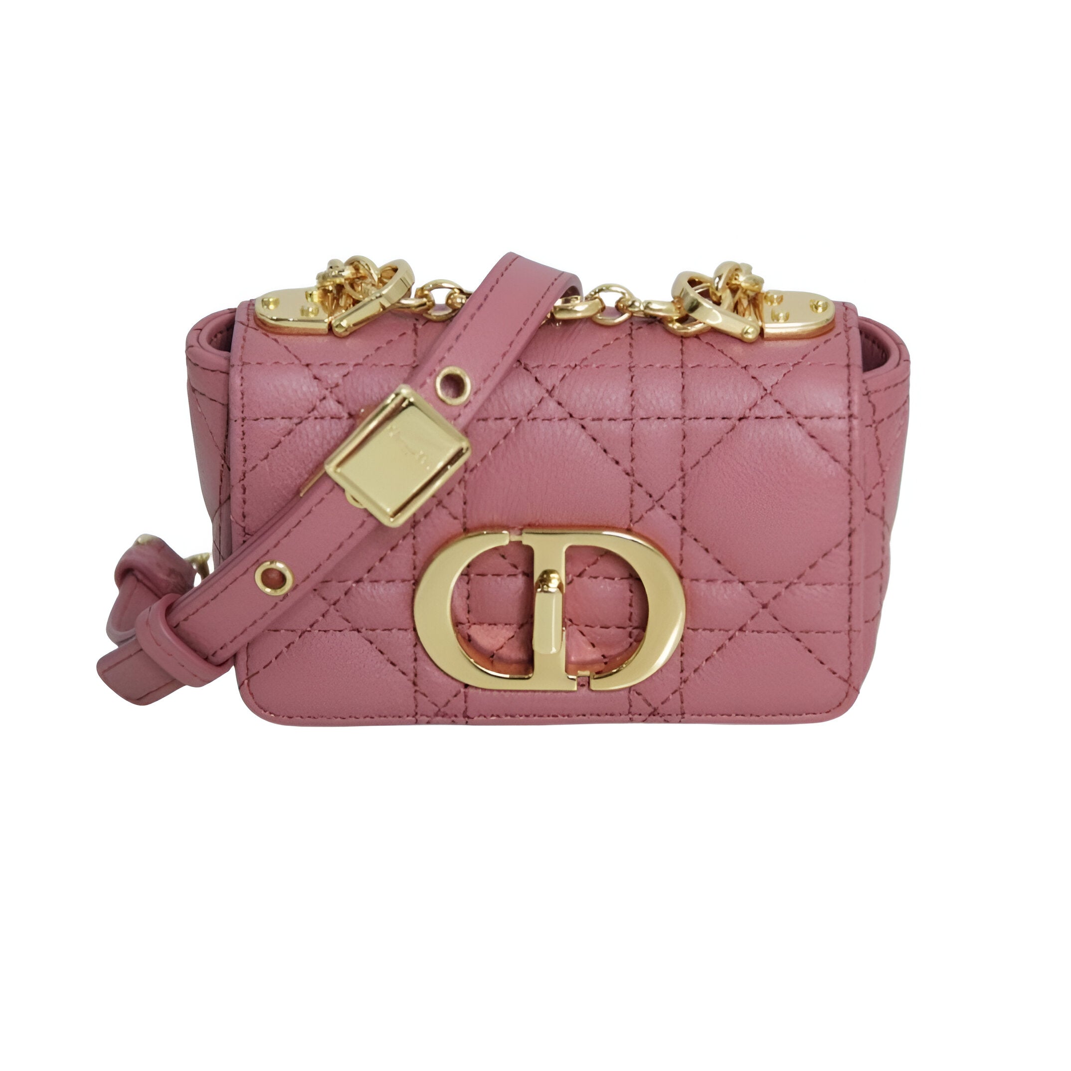 Dior Pink Quilted Crossbody Bag